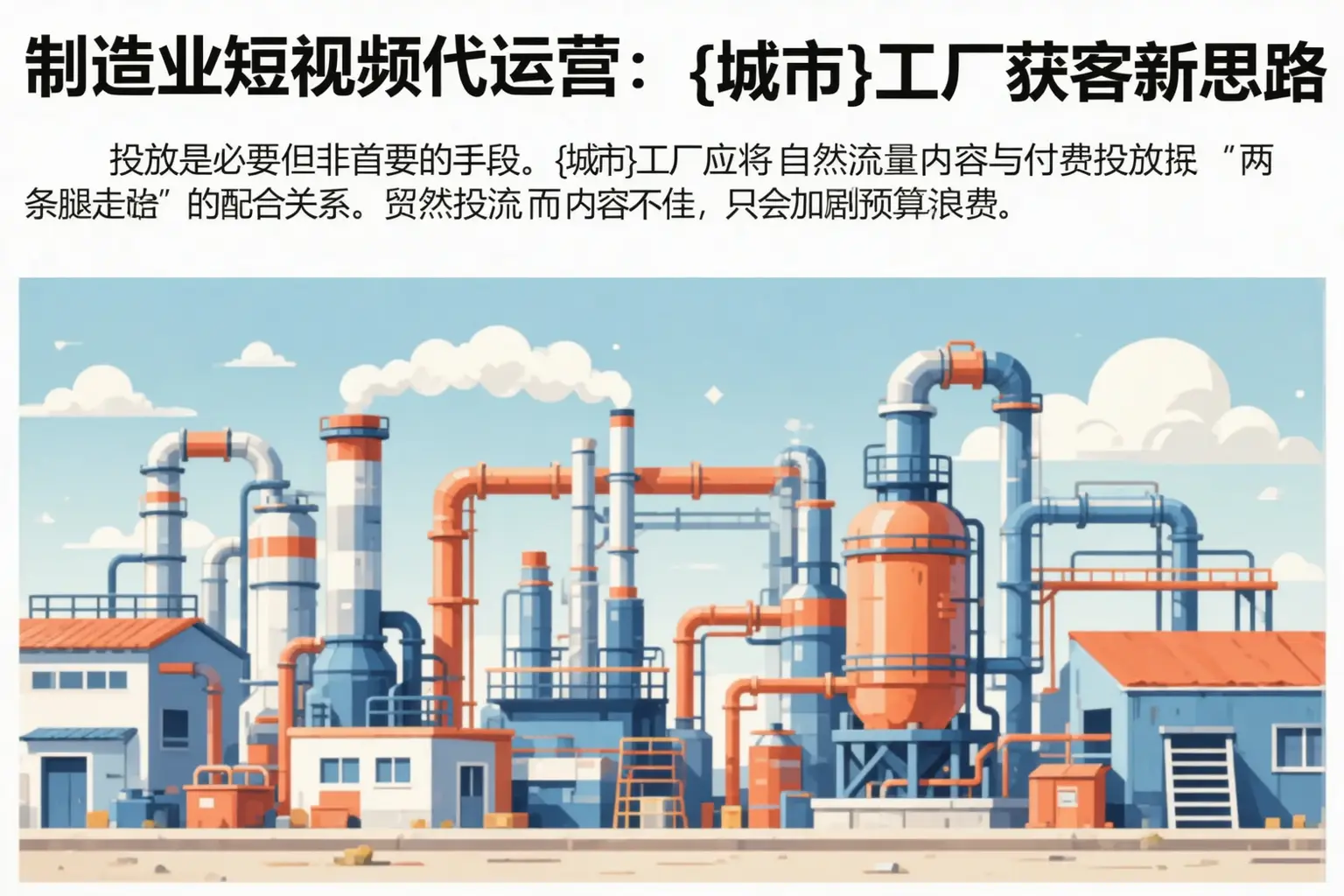 制造业短视频代运营:阳泉工厂获客新思路