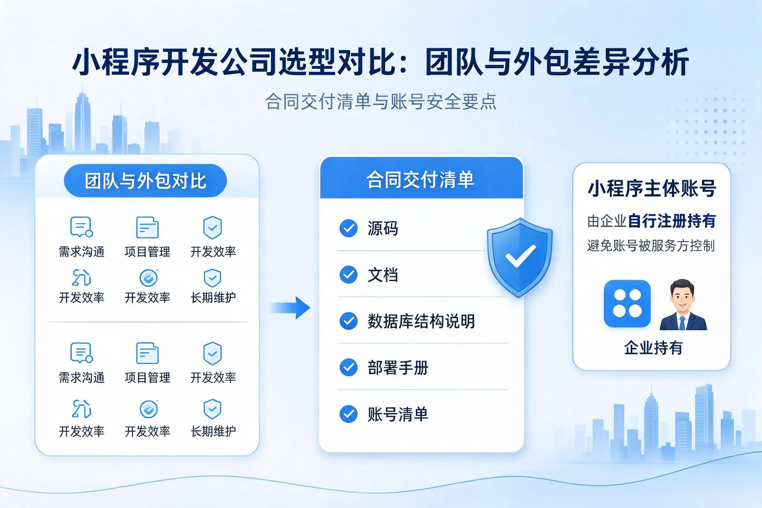 阳泉小程序开发公司选型对比:团队与外包差异分析