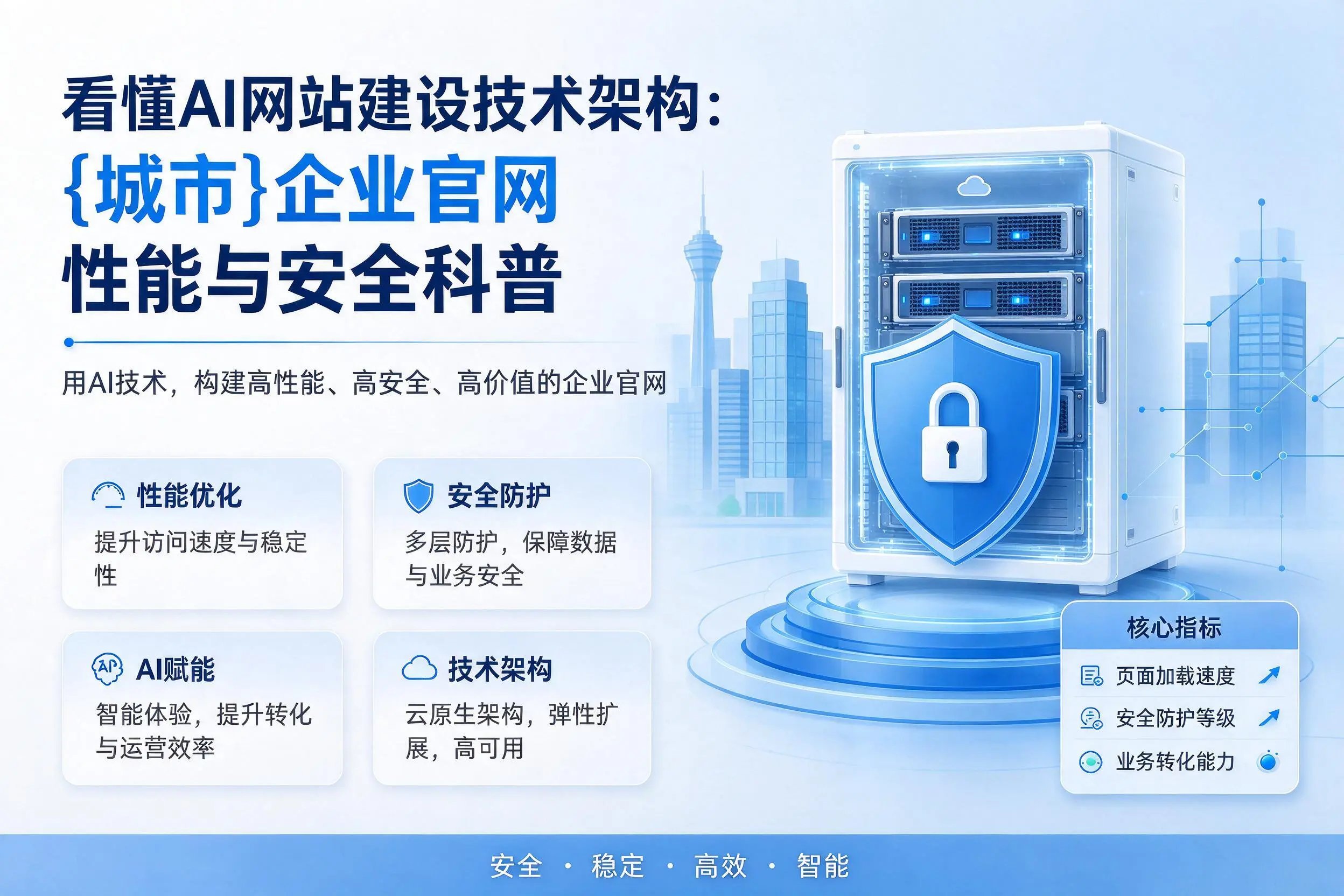 看懂AI网站建设技术架构:阳泉企业官网性能与安全科普