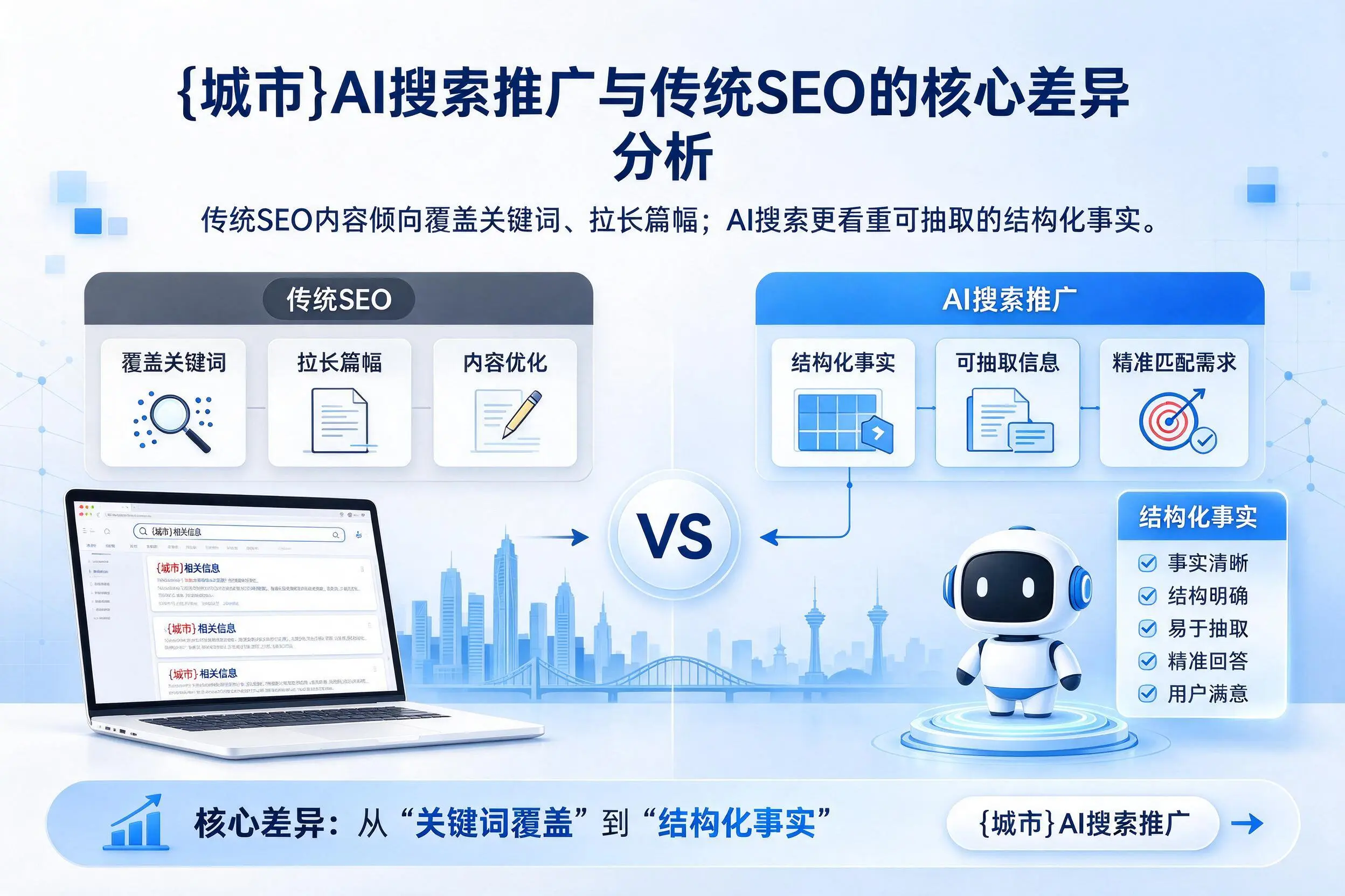 阳泉AI搜索推广与传统SEO的核心差异分析